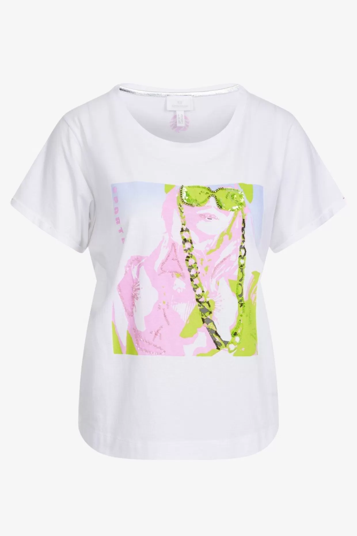 Kurzarm-Shirt Mit Rundhalsausschnitt-Sportalm Outlet