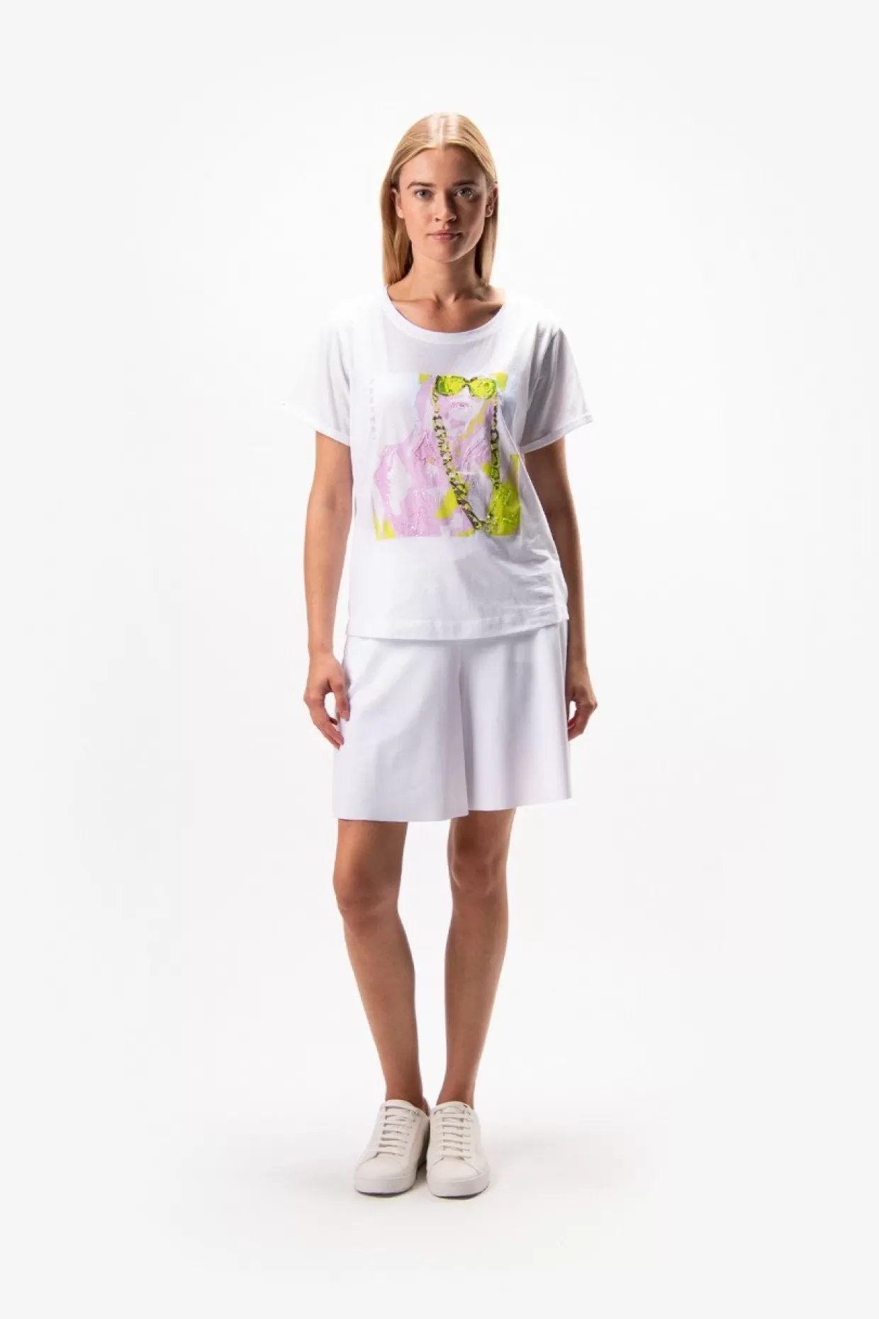 Kurzarm-Shirt Mit Rundhalsausschnitt-Sportalm Outlet