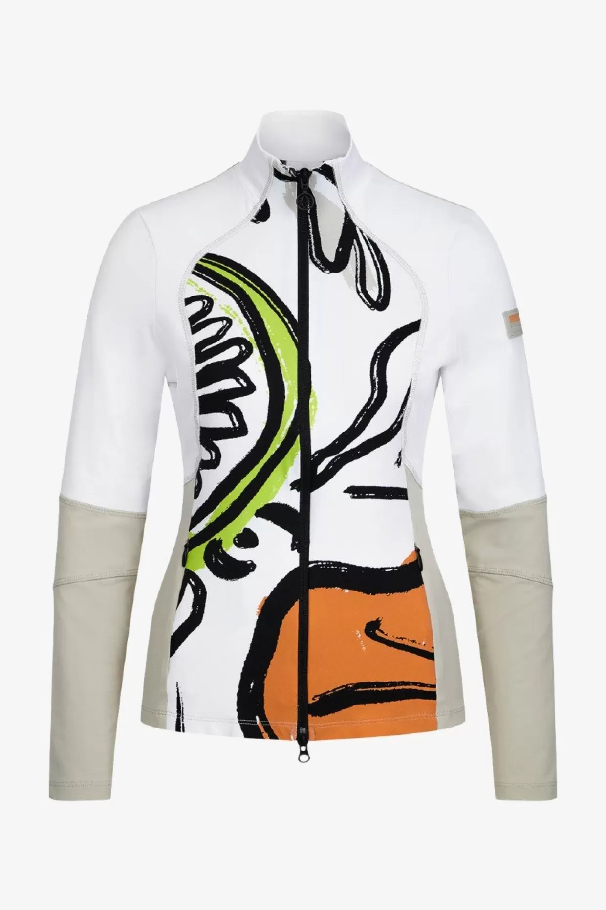 Sportive Fleece-Jacke Mit Exklusivem Print-Sportalm Sale