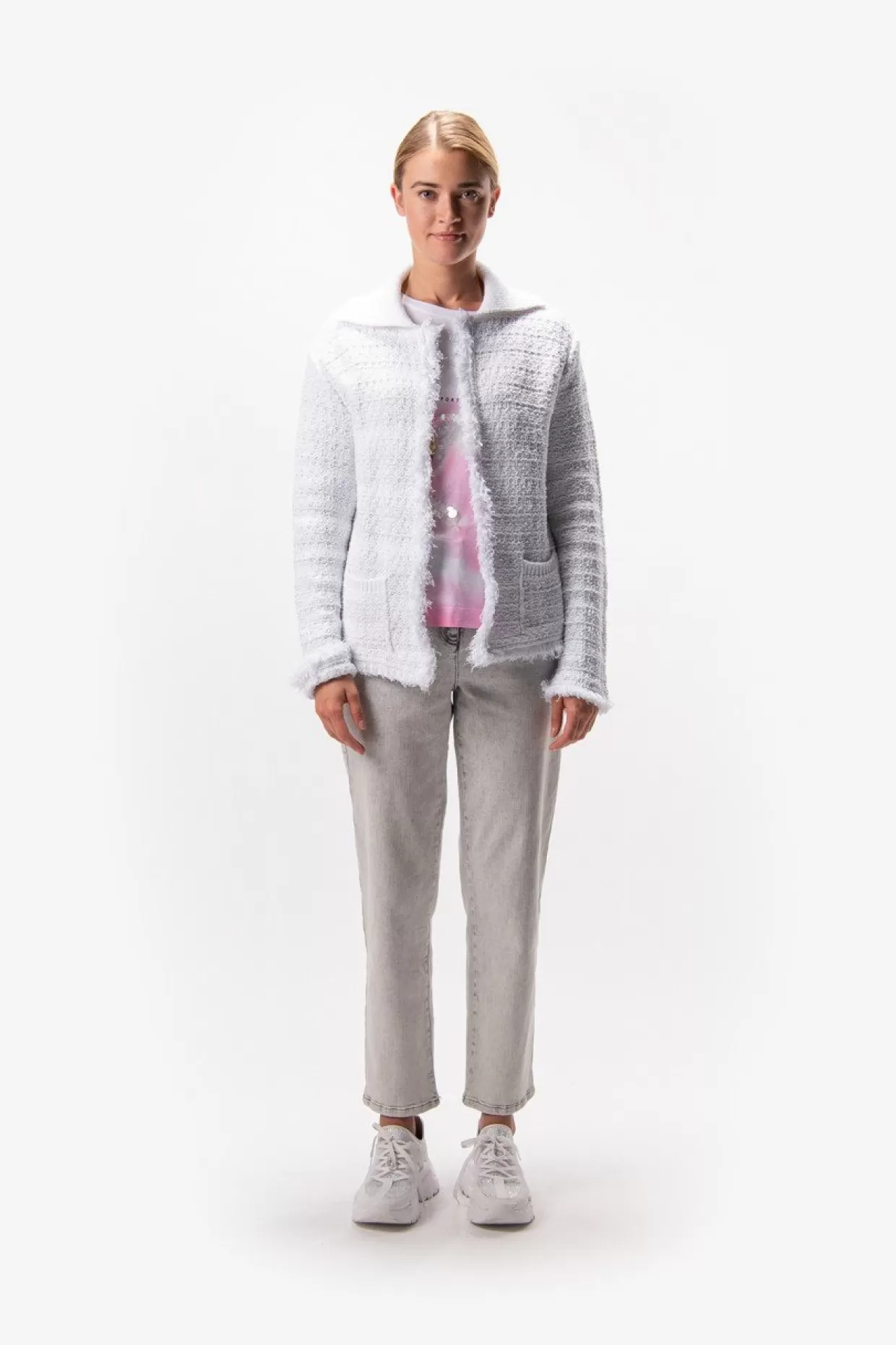 Strickjacke Mit Rippenkragen-Sportalm Online